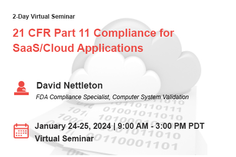 21 CFR Part 11 Compliance for SaaS/Cloud Applications